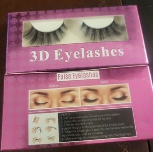 *3d eyelashes, os, black eyelashes